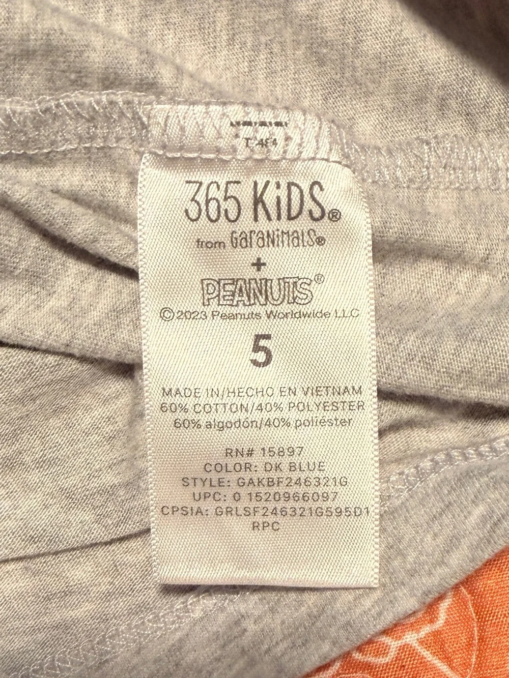 Kids - 365 Kids x Peanuts Snoopy Beagles All-Stars 3/4 Sleeve Raglan Tee Size 5